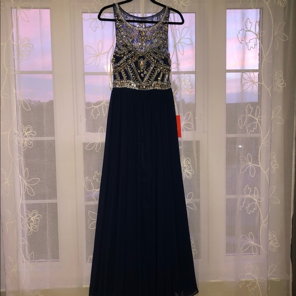 Long Blue Dress - Picture 3 of 3